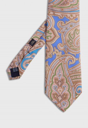 Blue Paul Stuart Silk Paisley | UK_PAUL59288