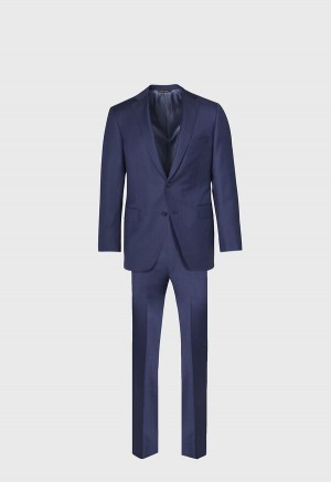 Blue Paul Stuart Super 110s Wool Paul Suit | UK_PAUL39846