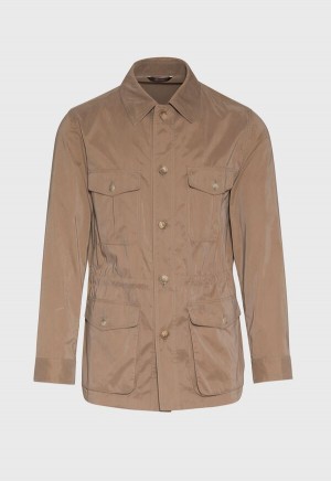 Brown Paul Stuart Belsetta Safari Jacket | UK_PAUL81468