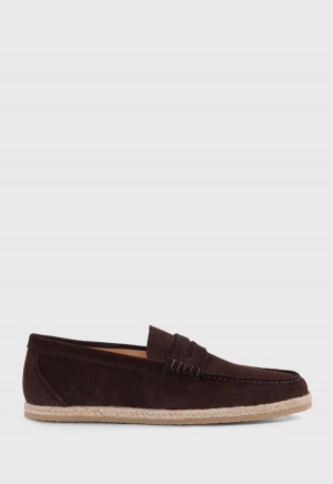 Brown Paul Stuart Huxley Suede Penny | UK_PAUL30467