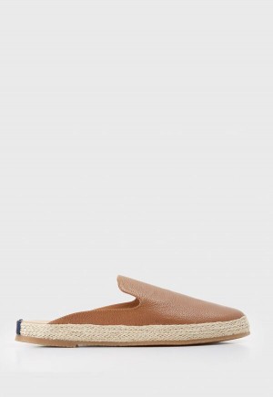 Brown Paul Stuart Miami Leather Espadrille | UK_PAUL26847