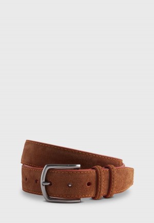 Brown Paul Stuart Suede with Contrast Stitching | UK_PAUL95220