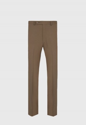 Brown Paul Stuart Wool Twill James | UK_PAUL61086