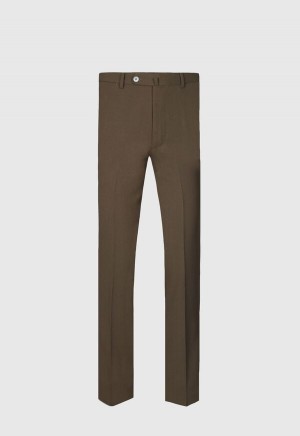 Brown Paul Stuart Wool Twill | UK_PAUL42996