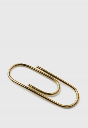 Gold Paul Stuart Paper Clip Money Clip | UK_PAUL12389