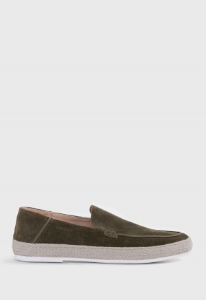 Green Paul Stuart St. Croix Suede Espadrille | UK_PAUL62444