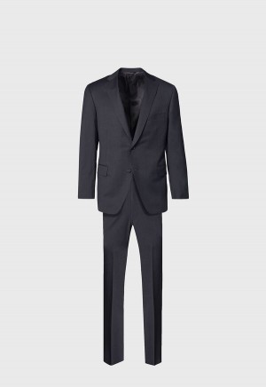 Grey Paul Stuart All Year Wool Paul Suit | UK_PAUL97438