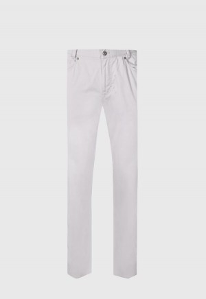 Grey Paul Stuart Cotton Five Pocket | UK_PAUL62671