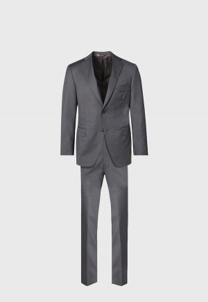 Grey Paul Stuart Loro Piana Wool Paul | UK_PAUL39141