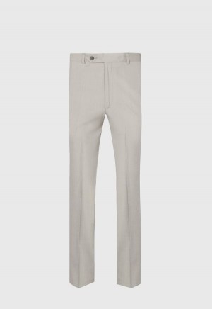 Grey Paul Stuart Silk Plain Front | UK_PAUL15420