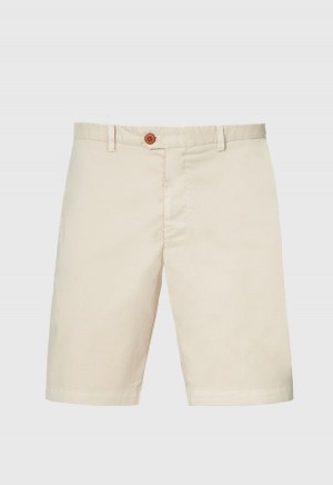 Khaki Paul Stuart Performance Short | UK_PAUL84192