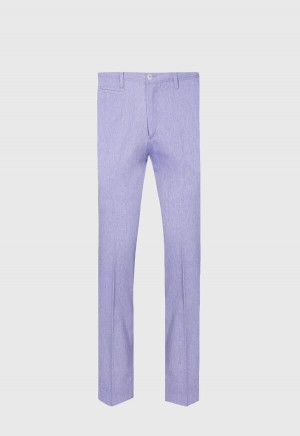 Lavender Paul Stuart Cotton Plain Front | UK_PAUL53401