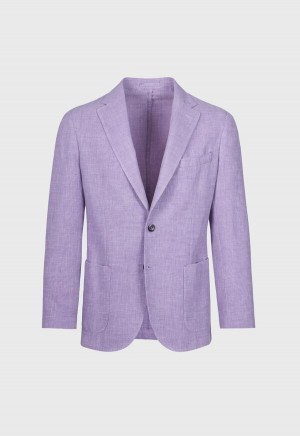 Lavender Paul Stuart Garment Dyed Basketweave | UK_PAUL33195