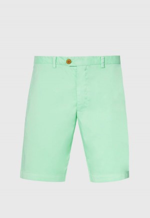 Light Green Paul Stuart Performance Short | UK_PAUL86508