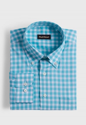 Mint Paul Stuart Cotton Gingham | UK_PAUL96982