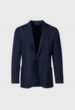 Navy Paul Stuart Wool Garment Dyed | UK_PAUL63588