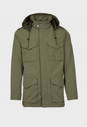 Olive Paul Stuart Nylon Field Jacket | UK_PAUL41290