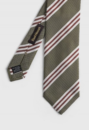 Olive Paul Stuart Wide Textured Stripe | UK_PAUL68187