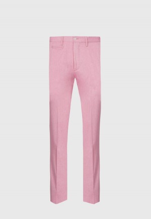 Pink Paul Stuart Cotton Plain Front | UK_PAUL40912