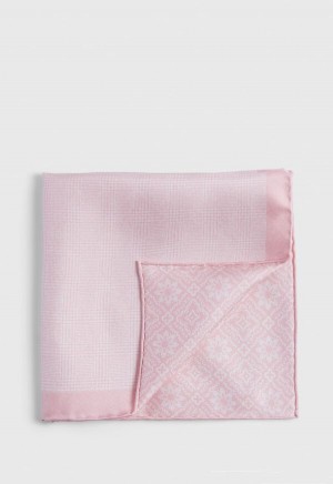 Pink Paul Stuart Reversible Silk Plaid | UK_PAUL25865