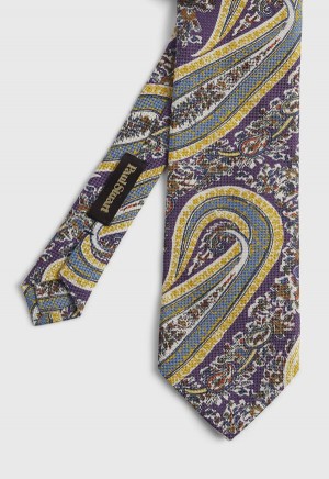 Purple Paul Stuart Allover Summer Paisley | UK_PAUL37216