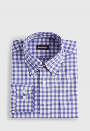 Purple Paul Stuart Gingham Flannel | UK_PAUL66527