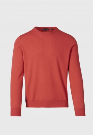 Red Paul Stuart Cashmere Crewneck | UK_PAUL87178