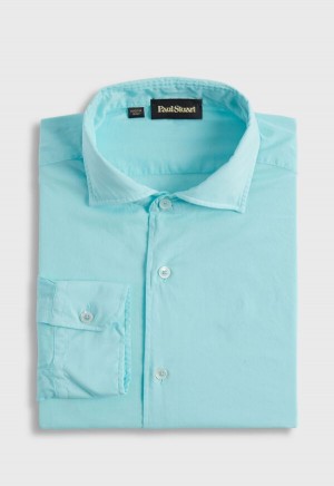 Turquoise Paul Stuart Soft Cotton | UK_PAUL24246