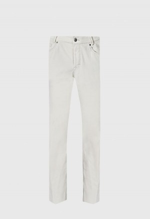 White Paul Stuart Classic Five-Pocket Corduroy | UK_PAUL21895