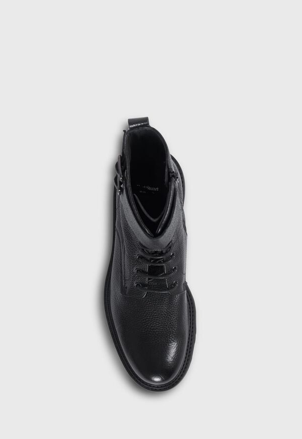 Black Paul Stuart Barton Leather Lace-Up | UK_PAUL51698