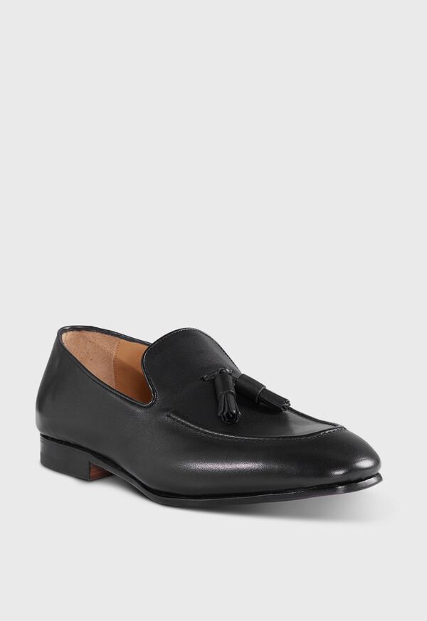 Black Paul Stuart Charleston Tassel Slip On | UK_PAUL62801