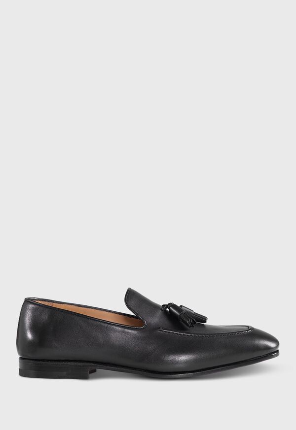 Black Paul Stuart Charleston Tassel Slip On | UK_PAUL62801