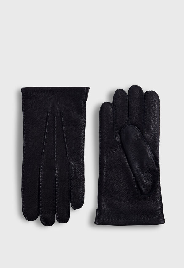 Black Paul Stuart Deerskin Glove | UK_PAUL92828