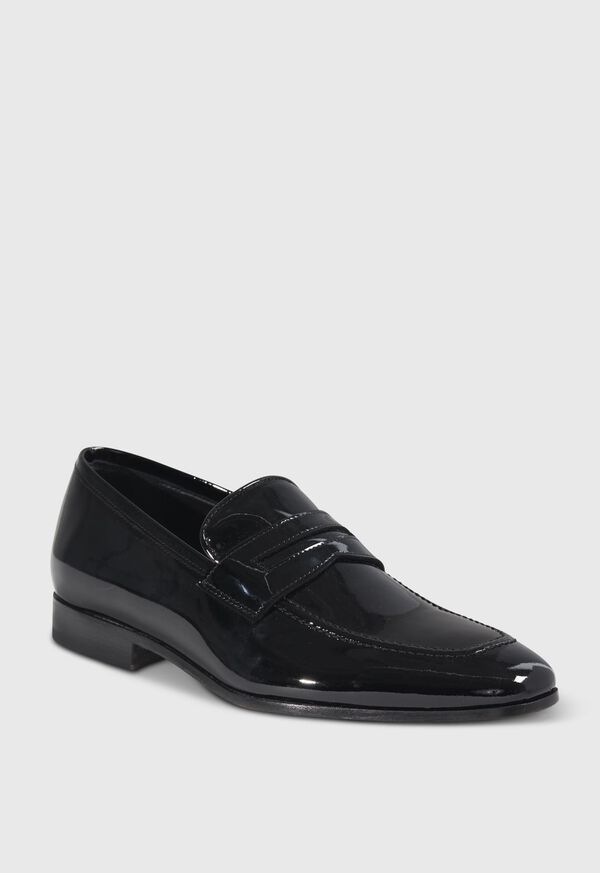 Black Paul Stuart Garrett Penny Moc Patent | UK_PAUL57057