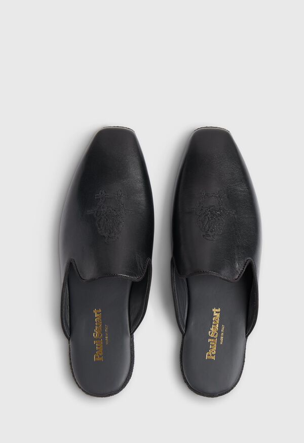 Black Paul Stuart Hamilton II Leather Slip-On | UK_PAUL48084