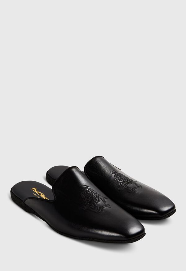 Black Paul Stuart Hamilton II Leather Slip-On | UK_PAUL48084