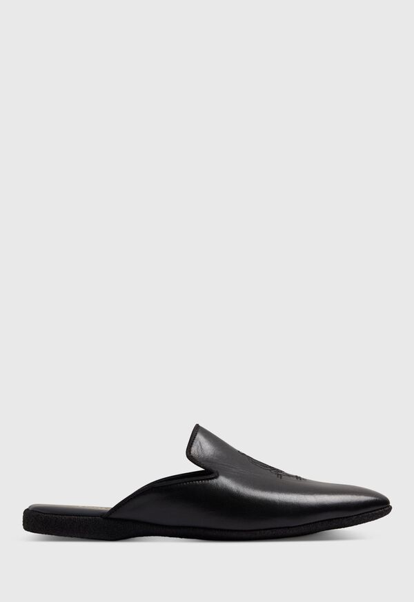 Black Paul Stuart Hamilton II Leather Slip-On | UK_PAUL48084