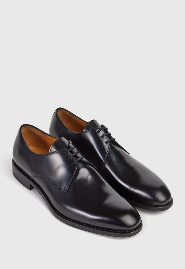 Black Paul Stuart Hancock Plain Toe Blucher | UK_PAUL17637