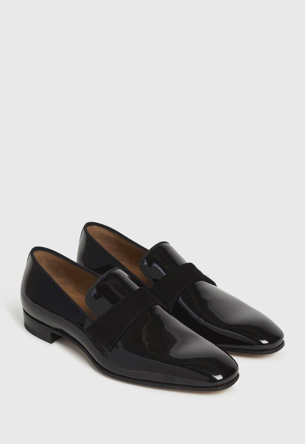 Black Paul Stuart Heron Patent Leather Formal Slip-On | UK_PAUL41165