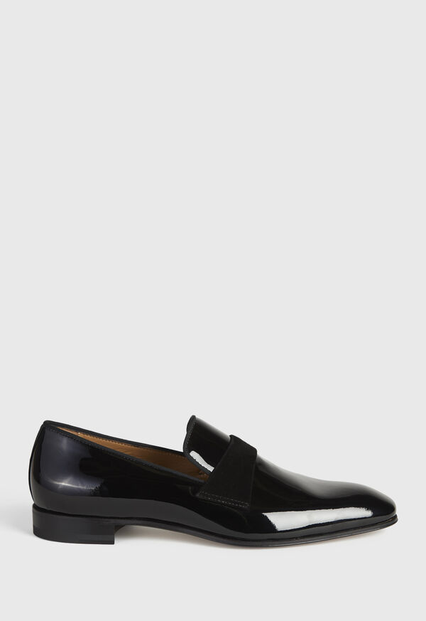 Black Paul Stuart Heron Patent Leather Formal Slip-On | UK_PAUL41165