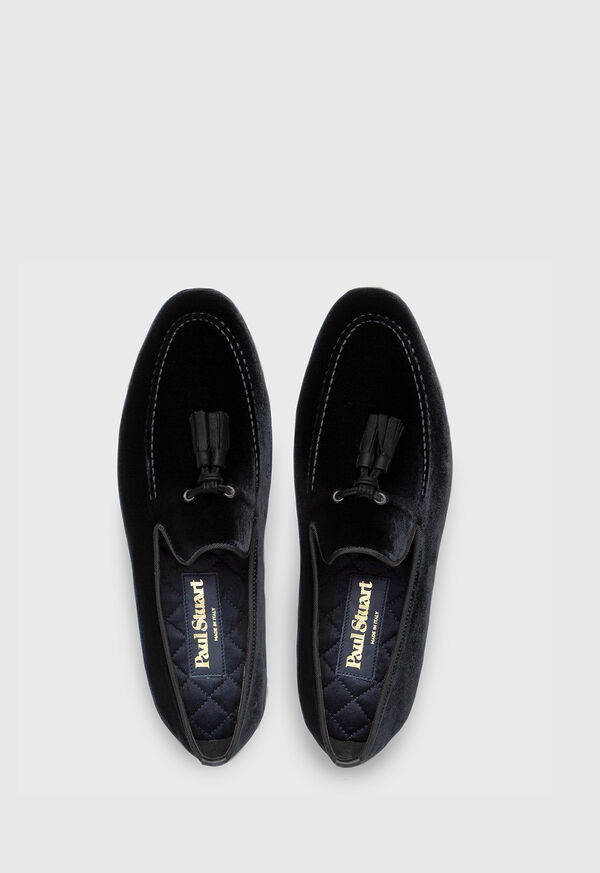 Black Paul Stuart Hope Velvet Slip-On | UK_PAUL69411