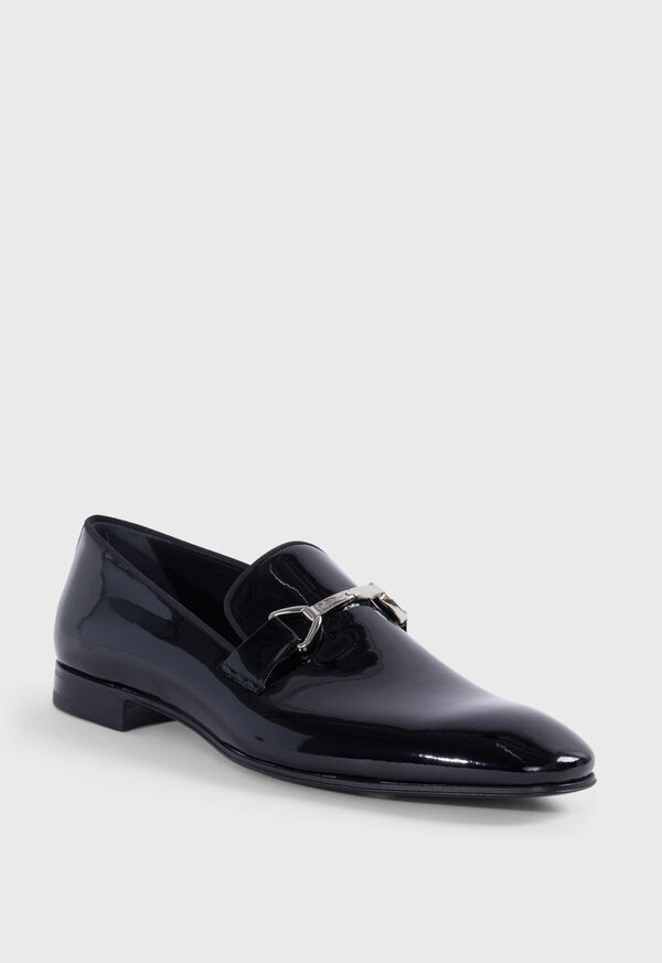 Black Paul Stuart Horatio Patent Leather | UK_PAUL73097