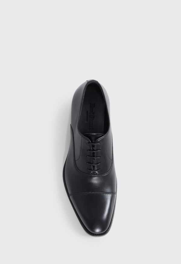 Black Paul Stuart Houston Leather Cap Toe | UK_PAUL69331