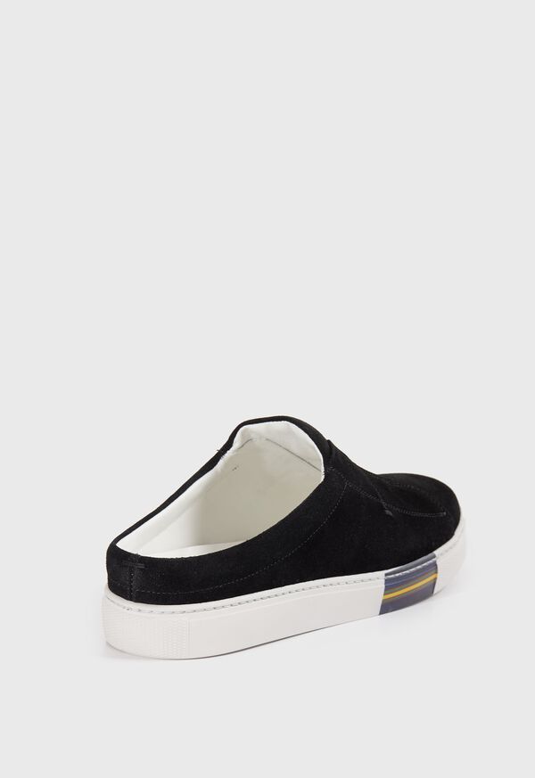 Black Paul Stuart Slide Suede | UK_PAUL60340