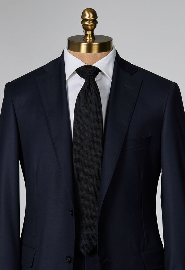 Black Paul Stuart Solid Silk Garza | UK_PAUL15642