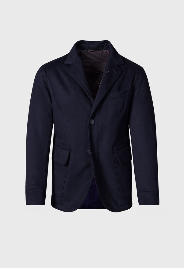 Black Paul Stuart Wool Cashmere Hybrid Blazer | UK_PAUL79699