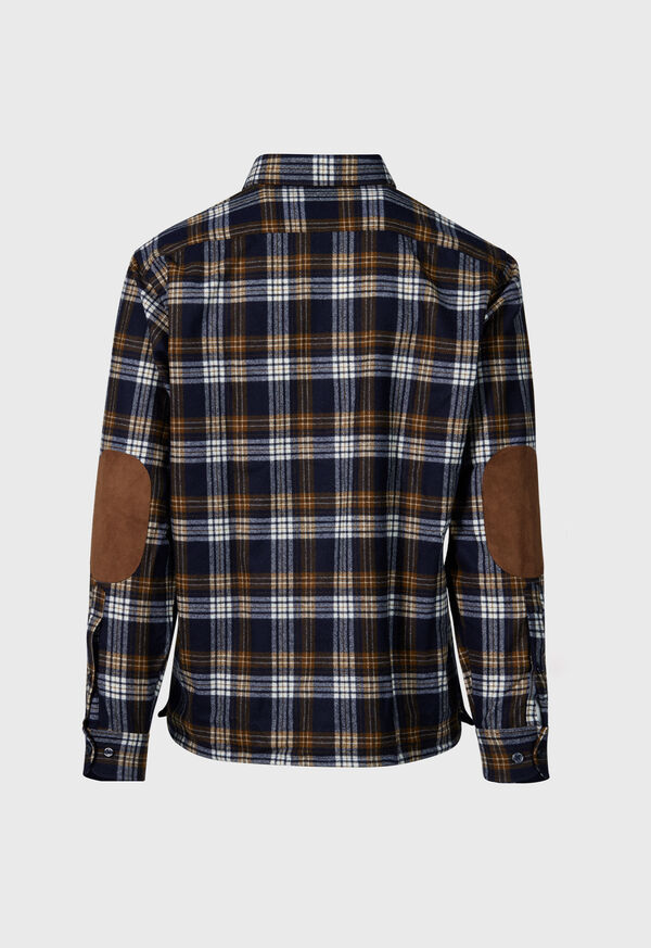 Black Paul Stuart Wool Plaid Overshirt | UK_PAUL12508