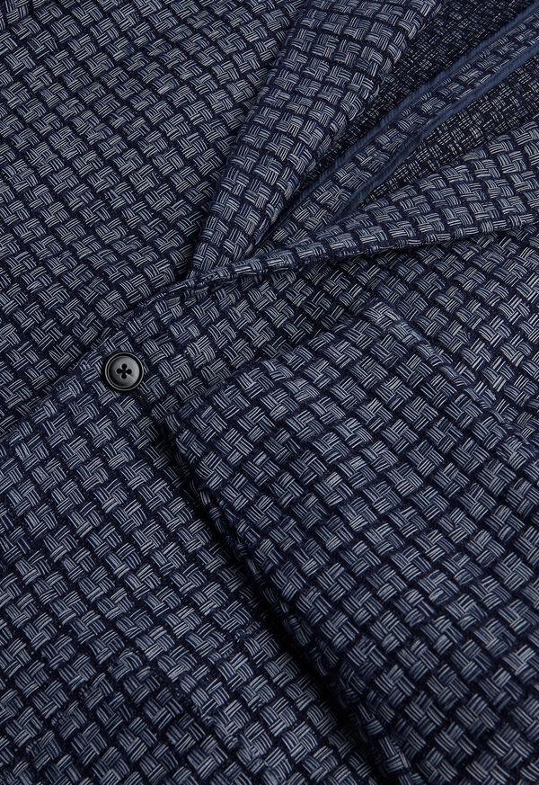 Blue Paul Stuart Blue Basket Weave | UK_PAUL81079