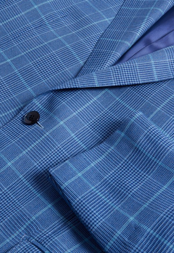 Blue Paul Stuart Cashmere Plaid | UK_PAUL82271