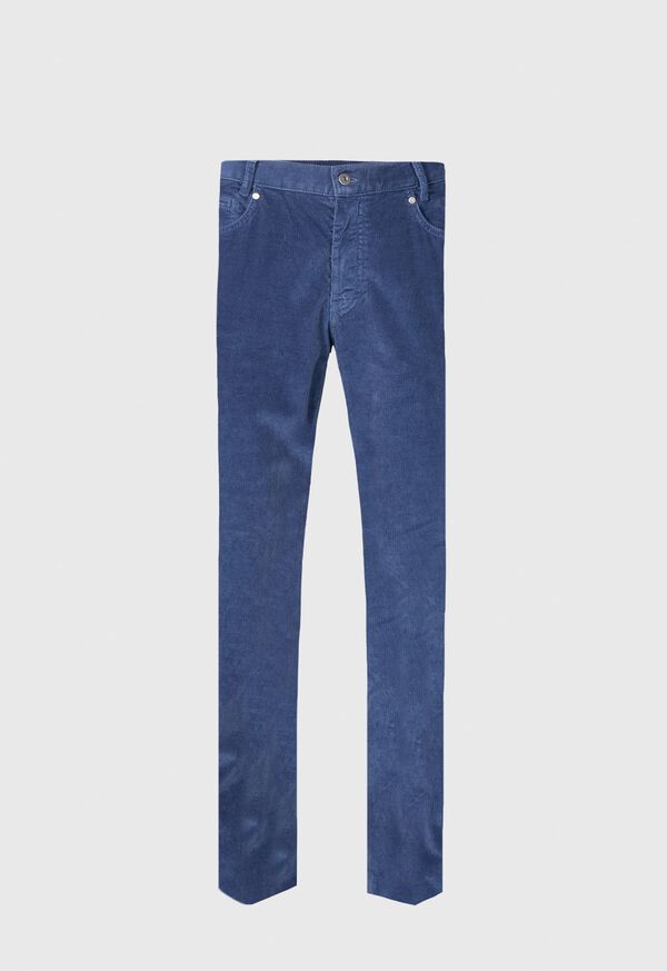 Blue Paul Stuart Classic Five-Pocket Corduroy | UK_PAUL76820